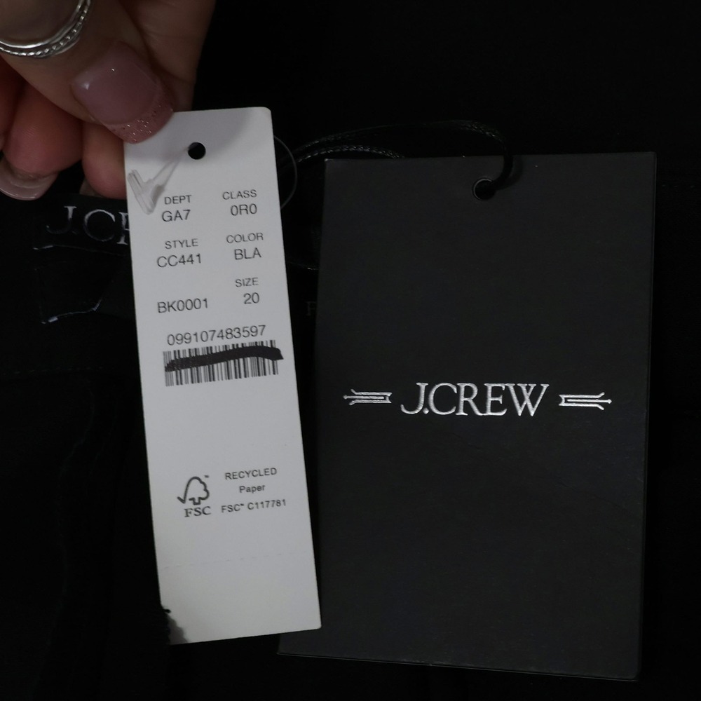 J.Crew Kate Straight Leg Pants Women 20 Black Professional Workwear $138 NWT - Picture 13 of 16